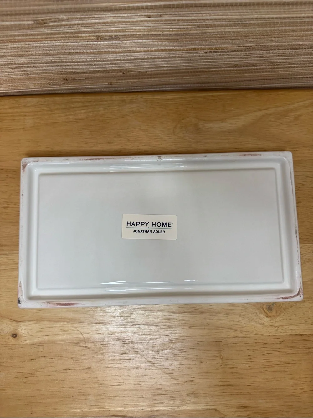 Jonathan Adler Happy Home Greek Key Ceramic Tray